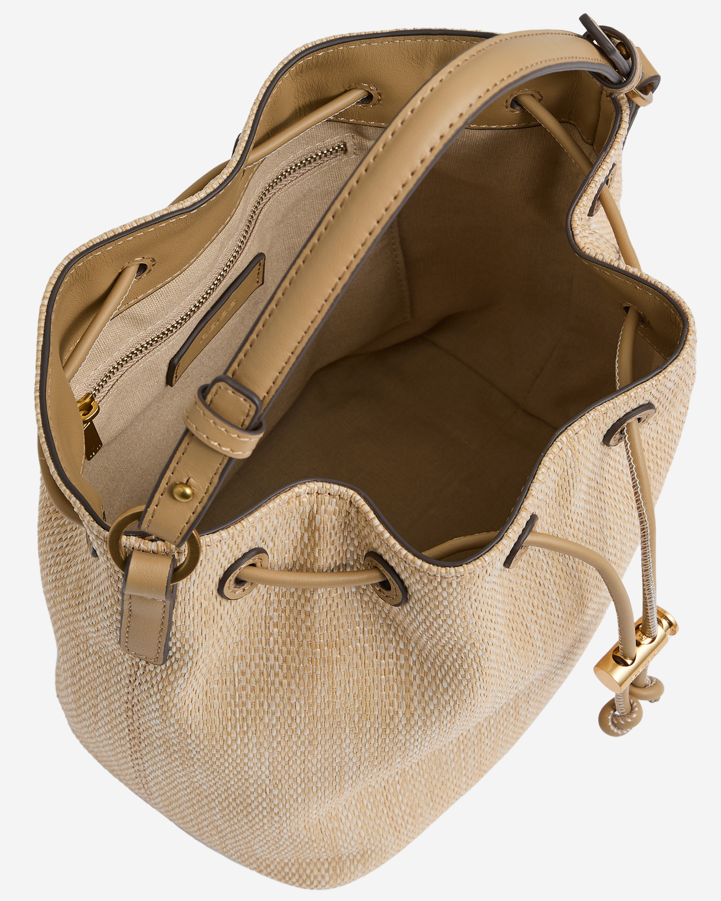 Reiss Raffia Bucket Bag
