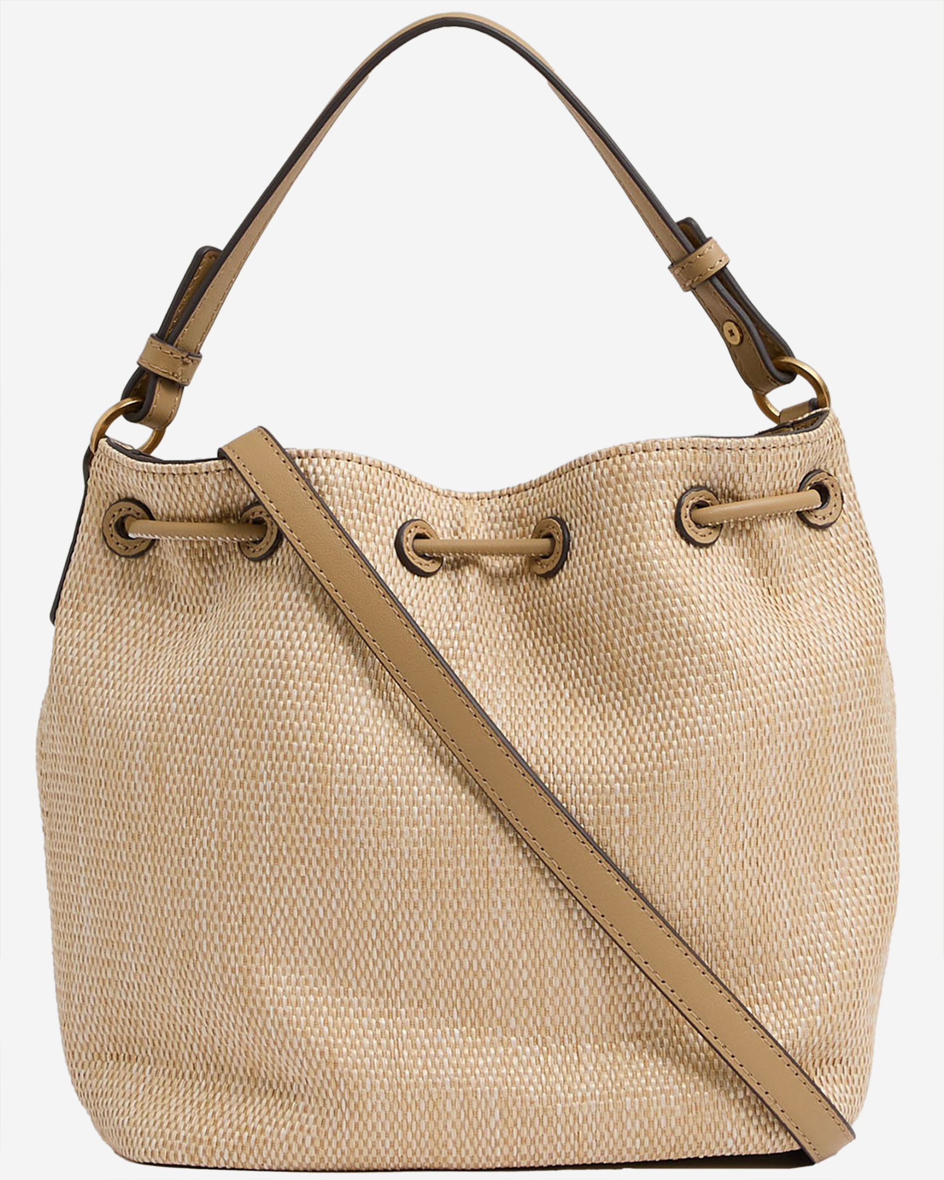 Reiss Raffia Bucket Bag