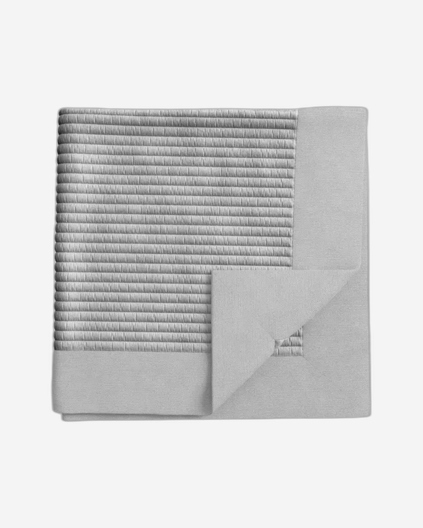 Bedeck of Belfast "Sefa" Quilted Throw in Silver