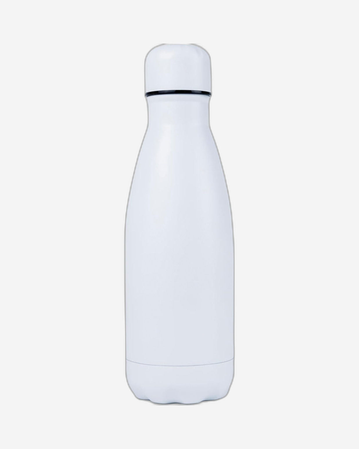 Nessan 350ml Sport Water Bottle Vacuum Insulated Stainless Steel Sport Water Bottle Leak-Proof Double Wall Cola Shape Water Bottle, Keep Drinks Hot & Cold- White