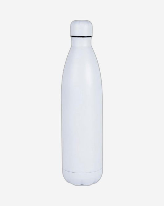 Nessan 500ml Sport Water Bottle Vacuum Insulated Stainless Steel Sport Water Bottle Leak-Proof Double Wall Cola Shape Water Bottle, Keep Drinks Hot & Cold - White