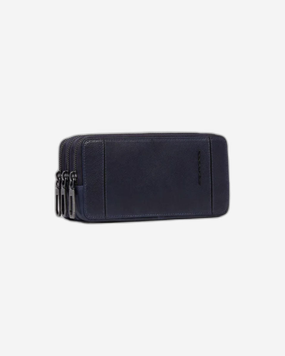 Piquadro S134 Pochette 3-Compartment Leather Bag