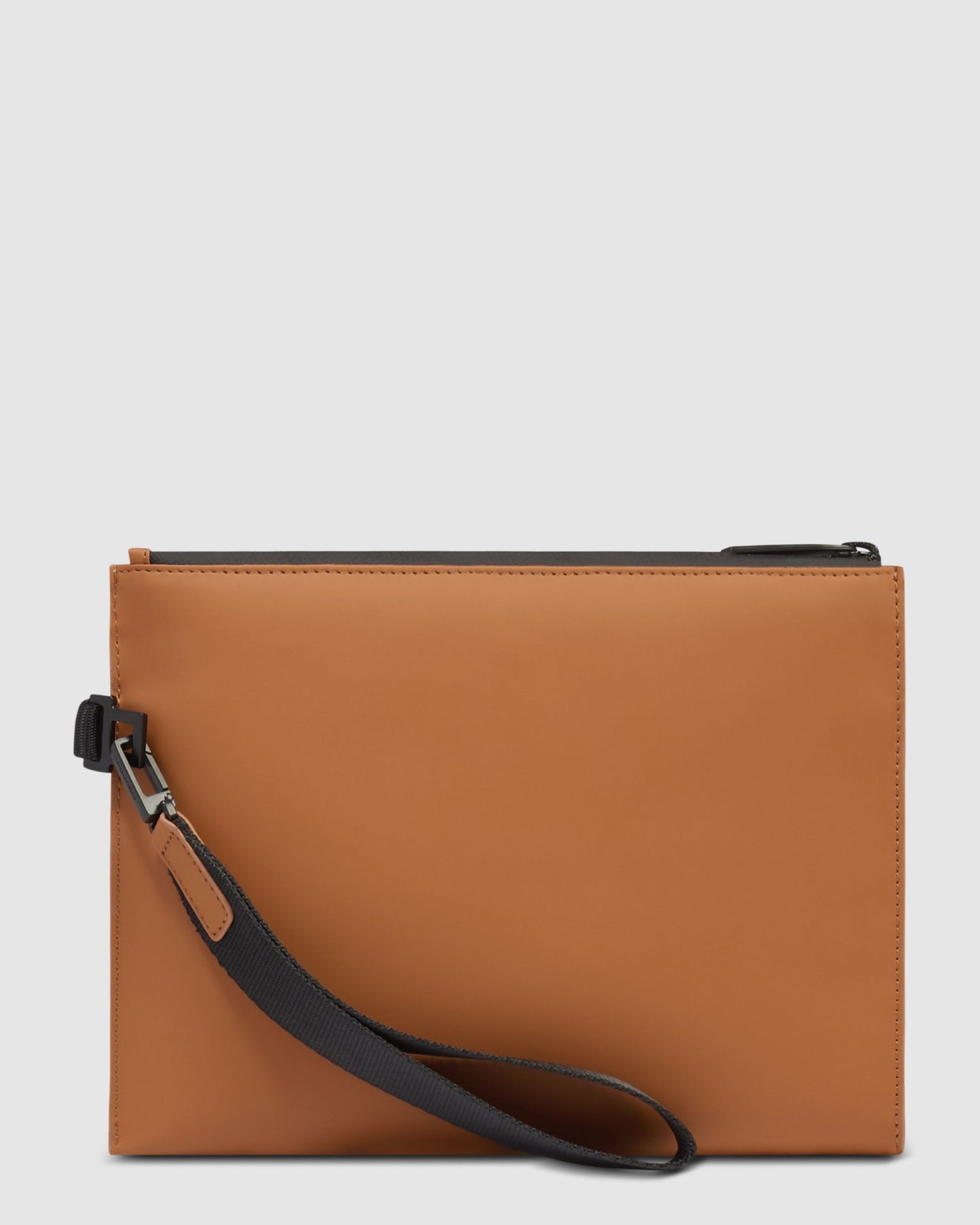 Piquadro Water Resistant Small Clutch Tobacco Brown