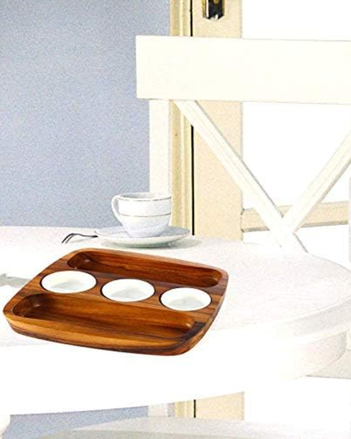 Billi 2 Side Chip & Salsa Serving Tray