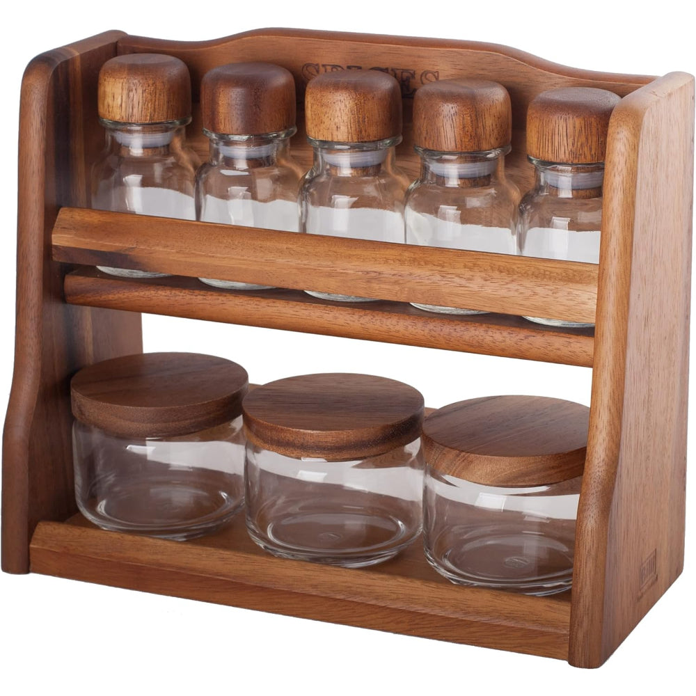 Spice Rack 5 Bottles W/Canister 3pcs Set-ACA-OG55/3