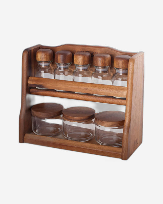 Billi Spice Rack 5 Bottles W/Canister 3pcs Set-ACA-OG55/3