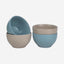 Shallow Jaspe 4-Piece Deep Bowls Set Kitchen Dinnerware, Ceramic, Stoneware - Sg Glaze | 14cm Diameter