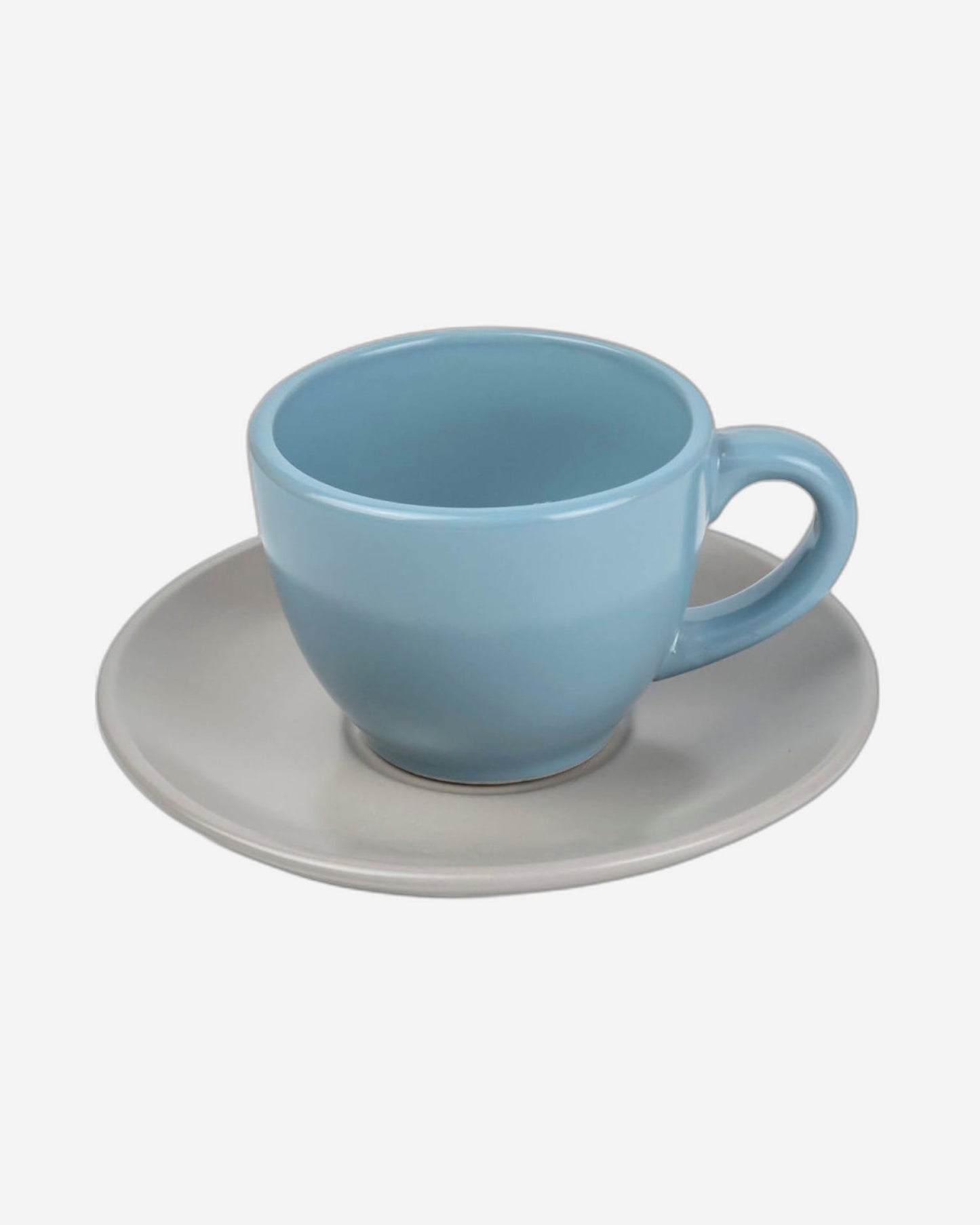 Shallow Jaspe 4-Piece Coffee Cup & Saucer Set 90ml - Sg Glaze | Kitchen Dinnerware, Ceramic, Stoneware