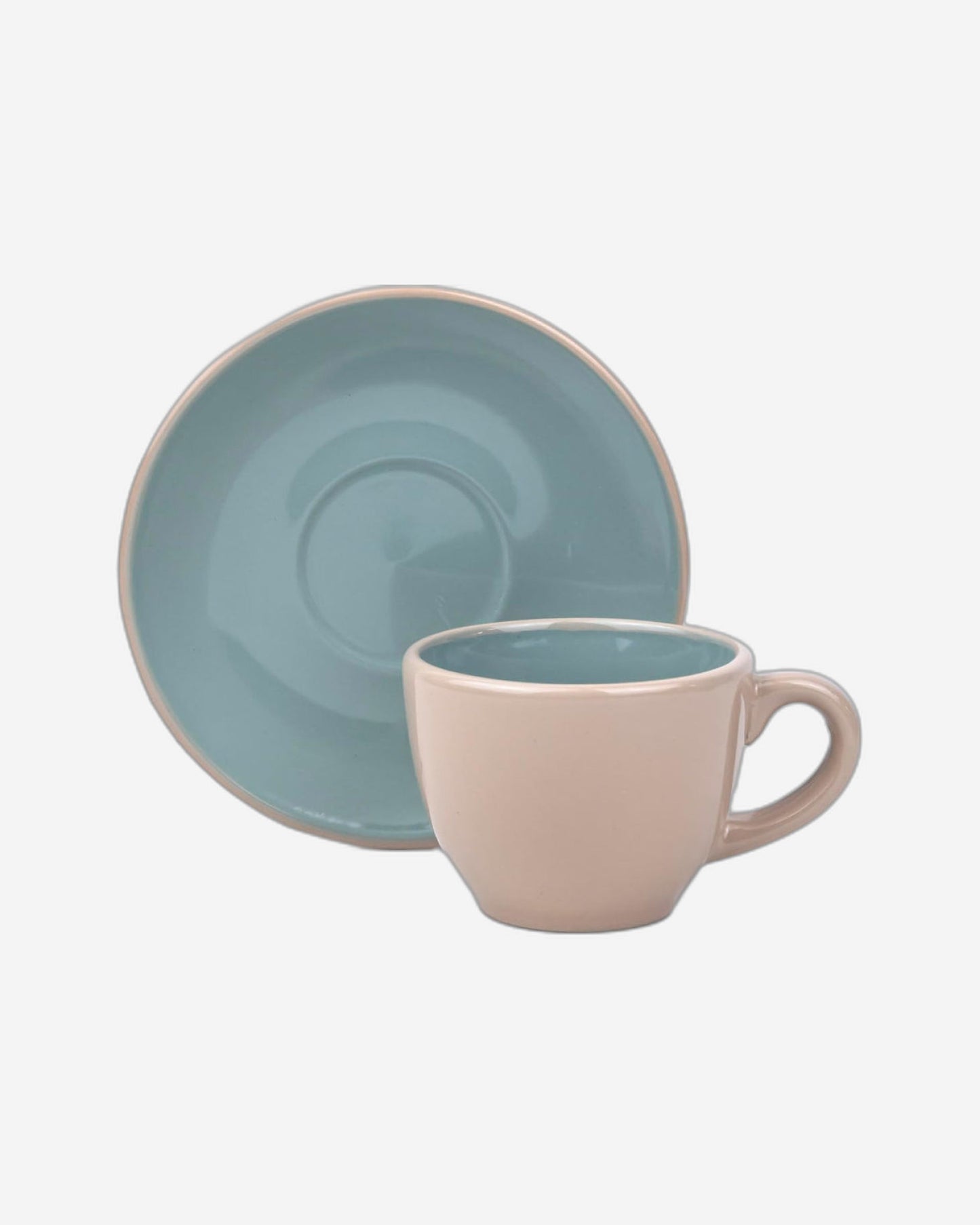 Shallow Moire 4-Piece Coffee Cup & Saucer Set 90ml - Two | Kitchen Dinnerware, Ceramic, Stoneware