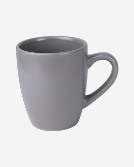 Shallow Nordic Stoneware Mug Set - 385ml, 4 Pieces, Multicolor