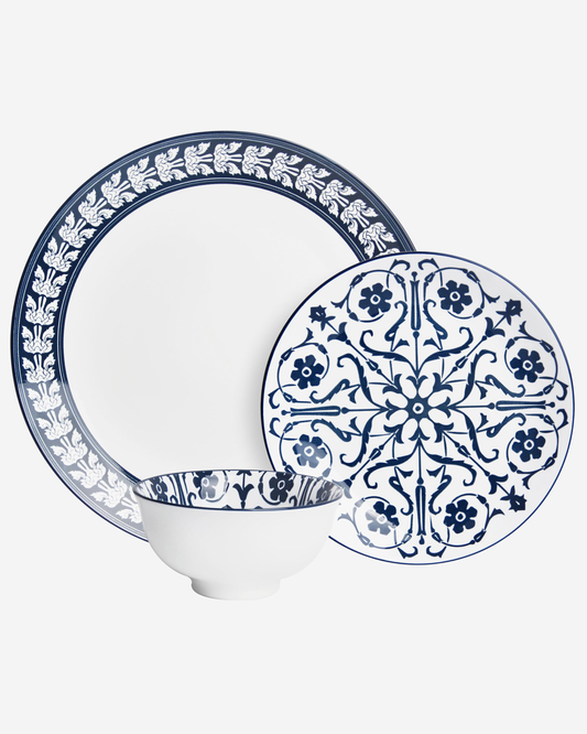 Shallow JAZY Porcelain Dinner Set 12 pcs