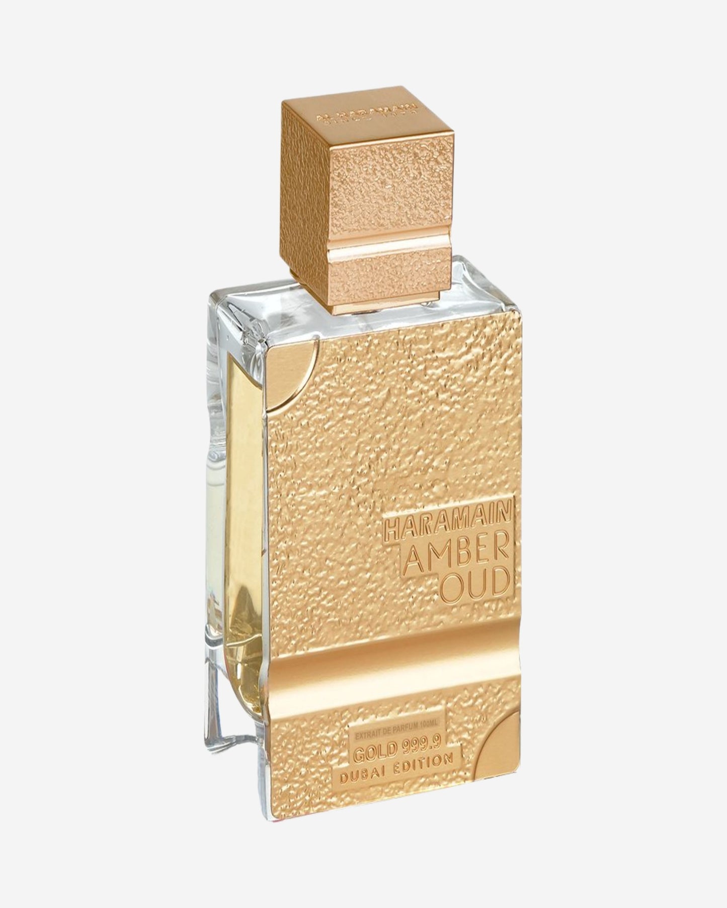 Haramain Amber Oud Gold 999.9 Dubai Edition 100Ml Extrait De Parfum + Refillable Atomizer