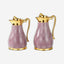 Chaoan Amber Set Of 2 Flask - Shiny Purple With Gold 1X 1L Flask + 1X 750Ml Flask