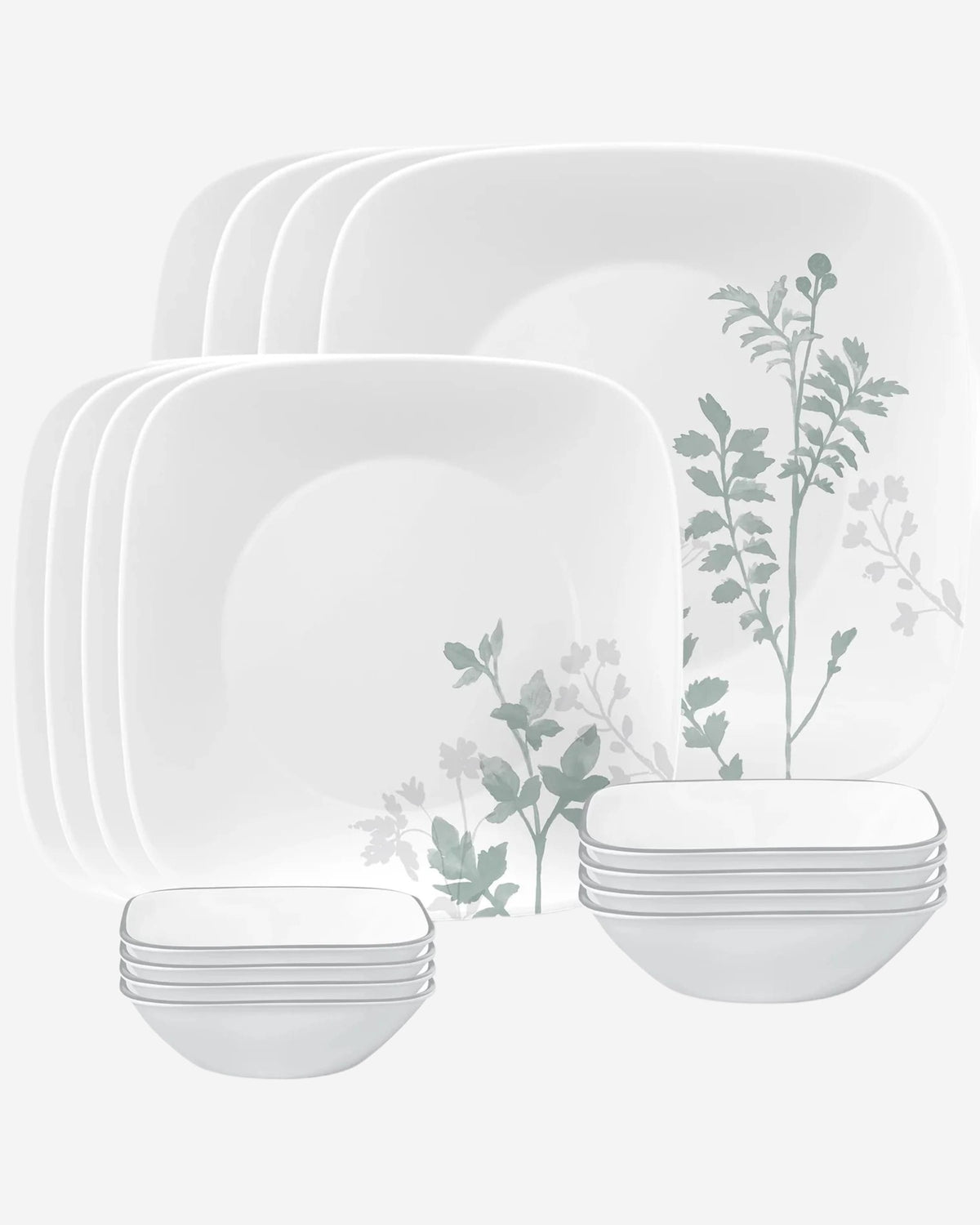 Corelle Dinnerware Set 16Pc Square Amalie