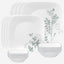 Corelle Dinnerware Set 16Pc Square Amalie
