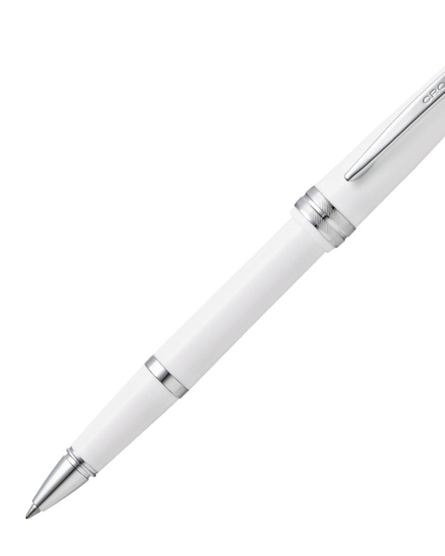 Cross Bailey Light™ Polished White Resin With Polished Chrome Appointments Fine-Tip Rollerball Pen