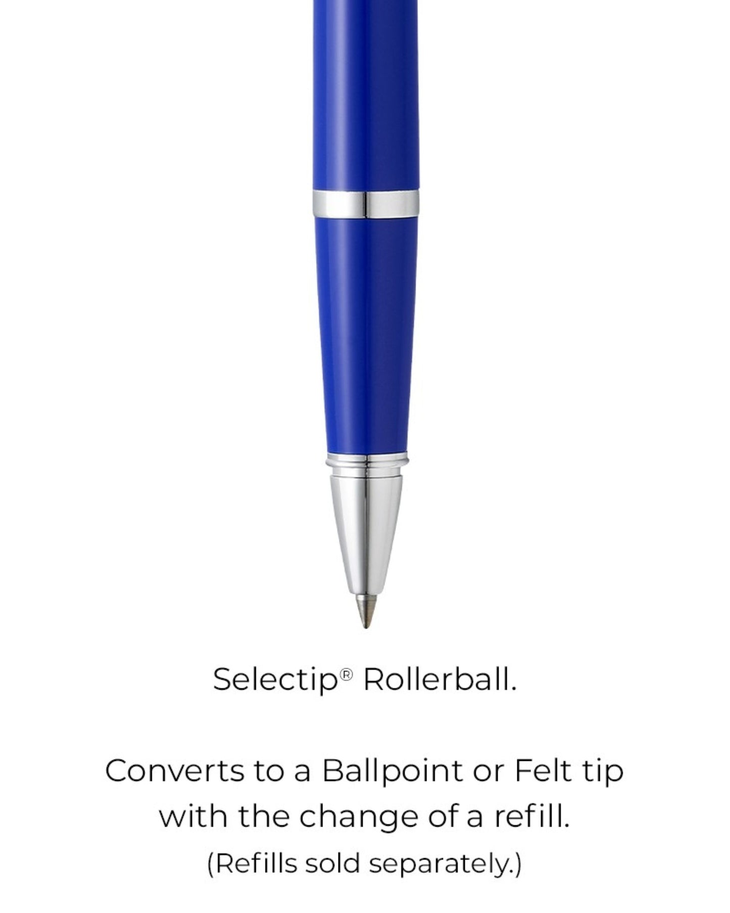 Cross Bailey Light™ Polished Blue Resin Fine-Tip Rollerball Pen