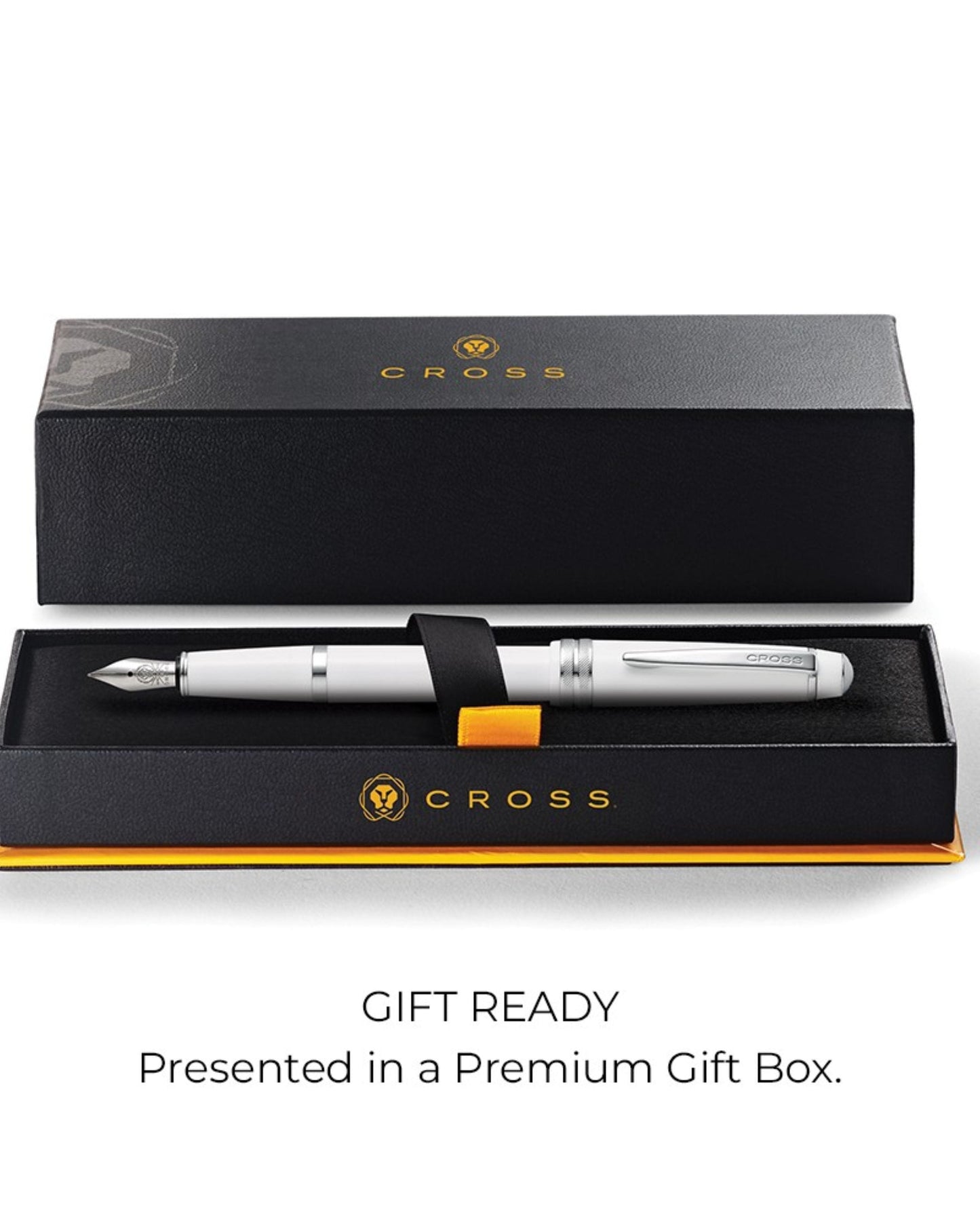 Cross Bailey Light™ Polished White Resin And Extra-Fine Nib Fountain Pen
