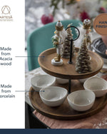 Art Serving Stand 2 Tier 25X24Cm