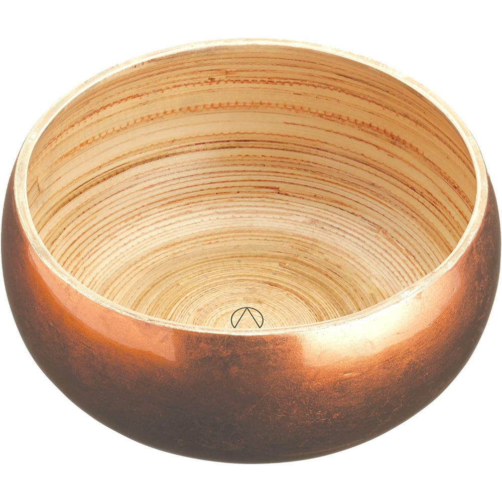 ART SERVING BOWL 17CM CPPER FINISH BMBOO