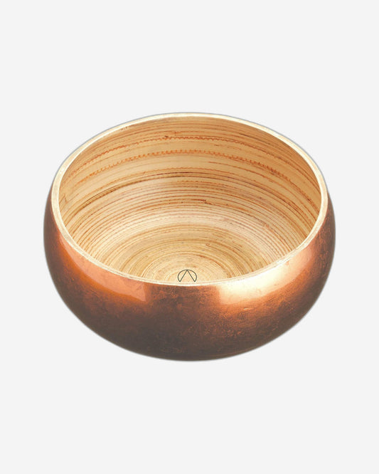 Art Serving Bowl 17Cm Cpper Finish Bmboo