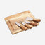 Art Cheese Board Serving Set Acacia Wood