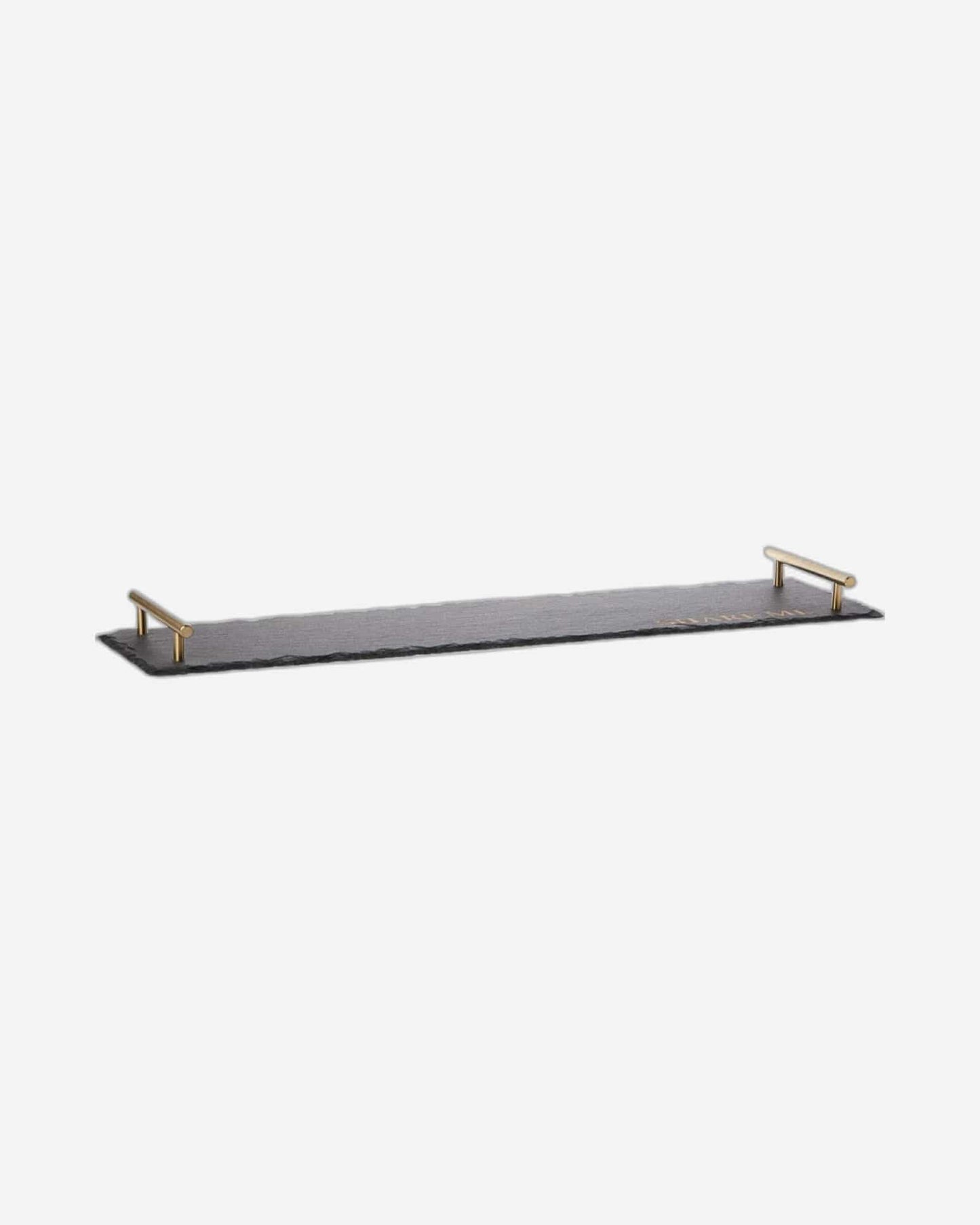 Art Serving Platter 60X15Cm Slate Text