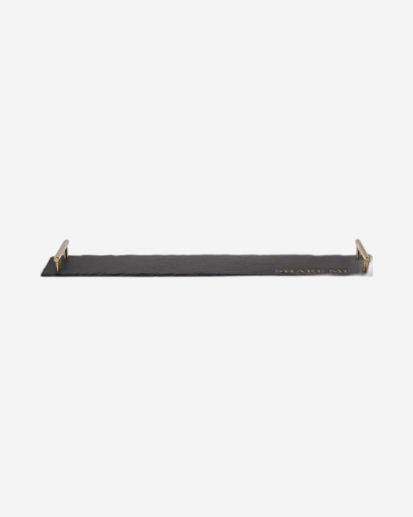 Art Serving Platter 60X15Cm Slate Text