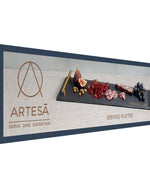 Art Serving Platter 60X15Cm Slate Text