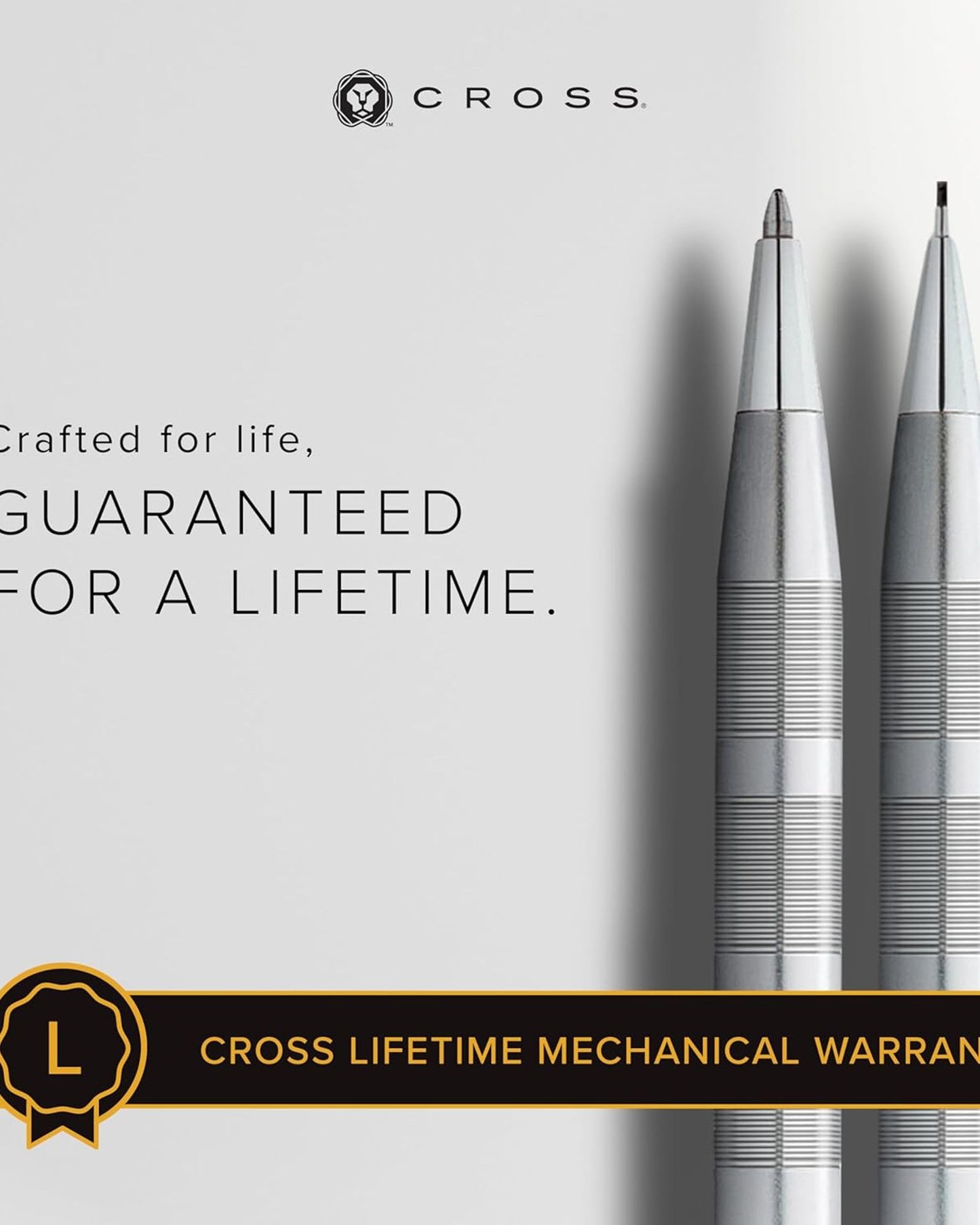 Cross Classic Century® Satin Chrome With Polished Chrome Appointments Ballpoint Pen And 0.7Mm Pencil Set - AT0081-14