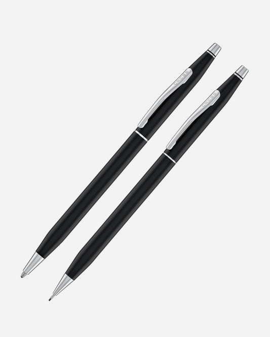 Cross Classic Century Black Lacquer Ballpoint Pen Set