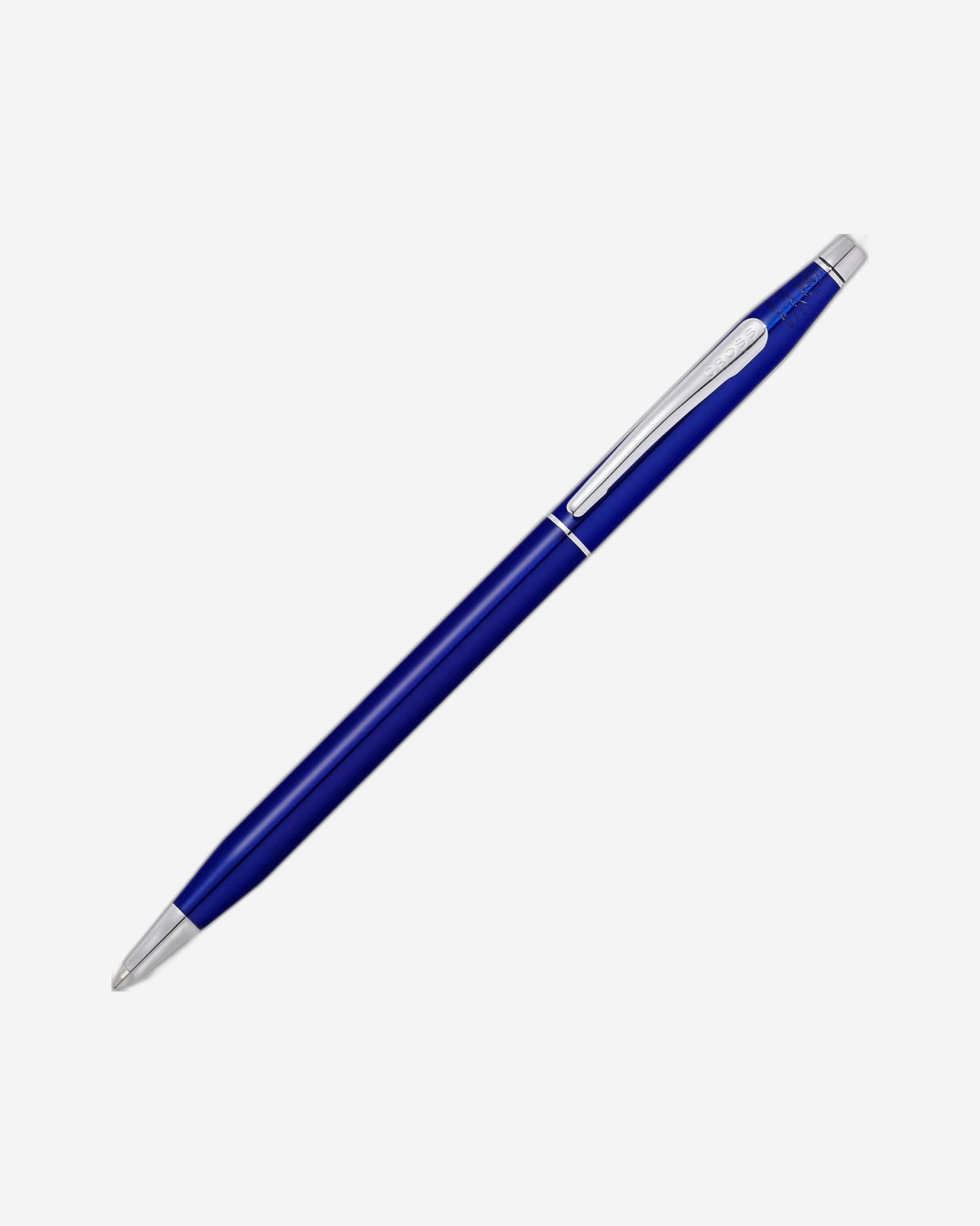 Cross Classic Century® Translucent Blue Lacquer With Polished Chrome Appointments Ballpoint Pen - AT0082-112