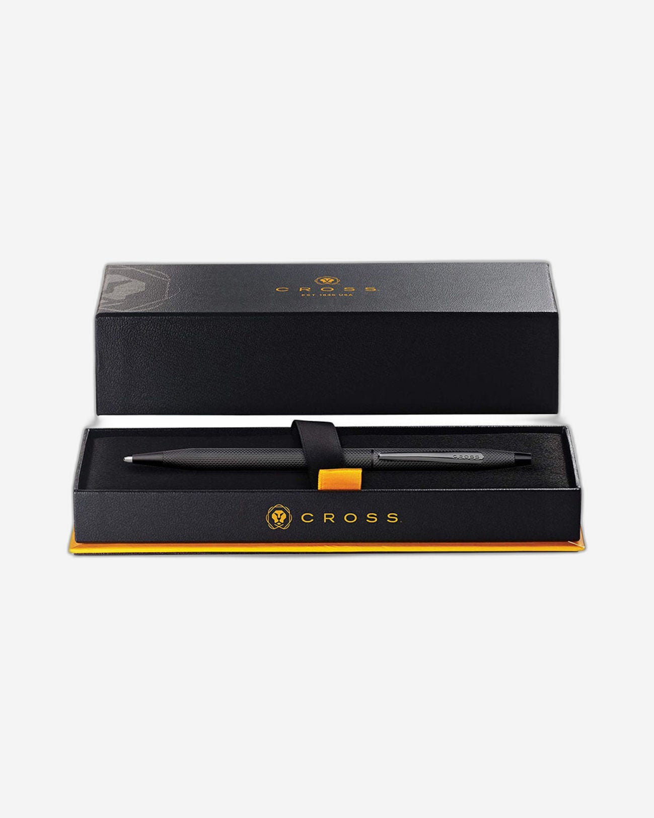 Cross Classic Century® Brushed Black Pvd With Engraved Engine-Turned Diamond-Pattern Finish Ballpoint Pen - AT0082-122