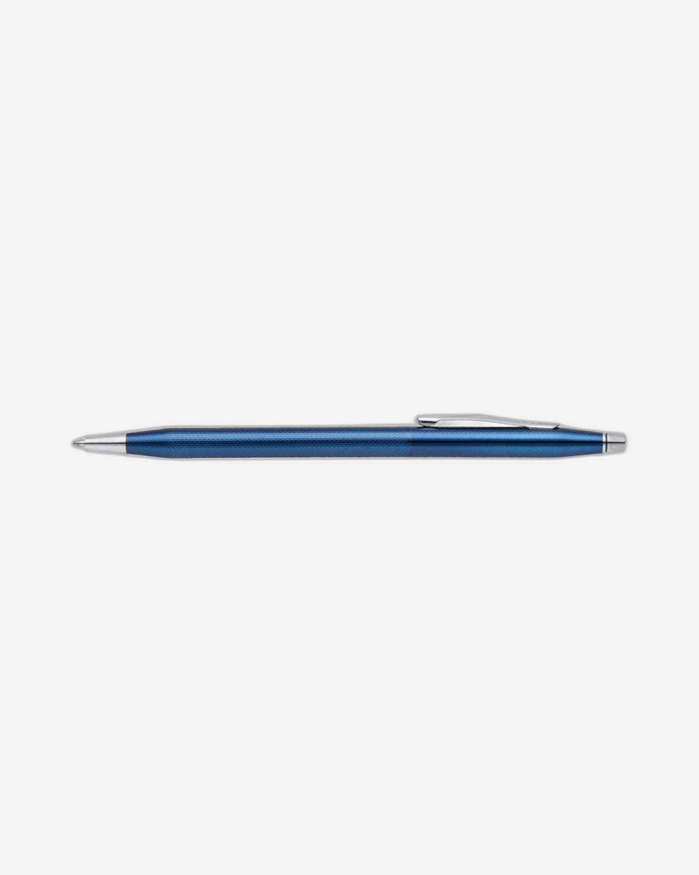 Cross Classic Century® Polished Translucent Cobalt Blue Engraved Diamond Pattern With Polished Chrome Appointments Ballpoint Pen - AT0082-169