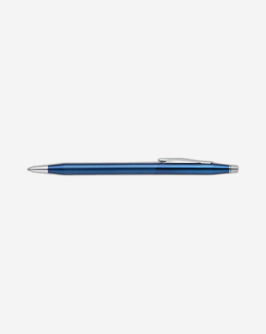 Cross Classic Century® Polished Translucent Cobalt Blue Engraved Diamond Pattern With Polished Chrome Appointments Ballpoint Pen - AT0082-169
