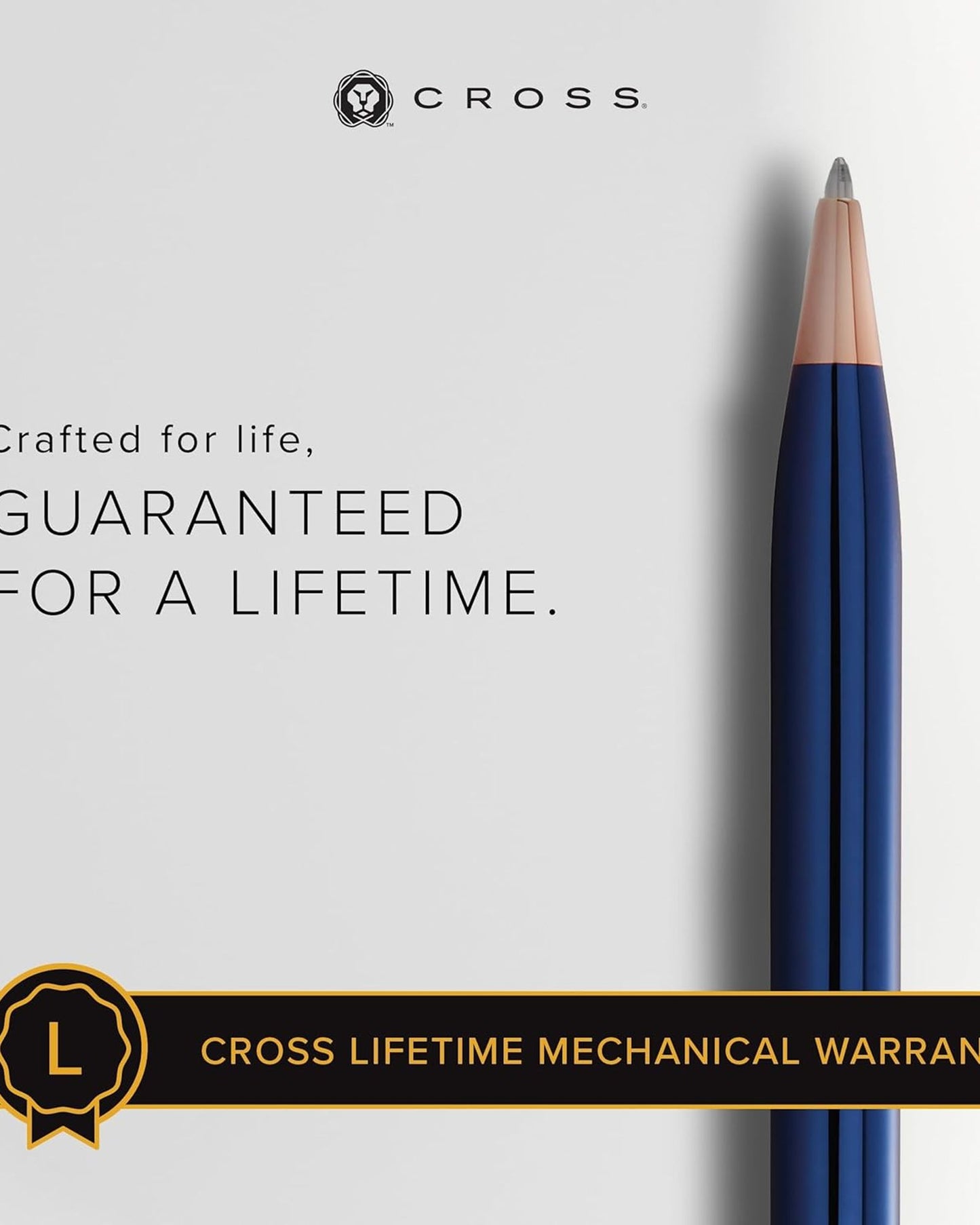 Cross Century® Ii Translucent Cobalt Blue Lacquer With Rose Gold Appointments Ballpoint Pen- AT0082WG-138