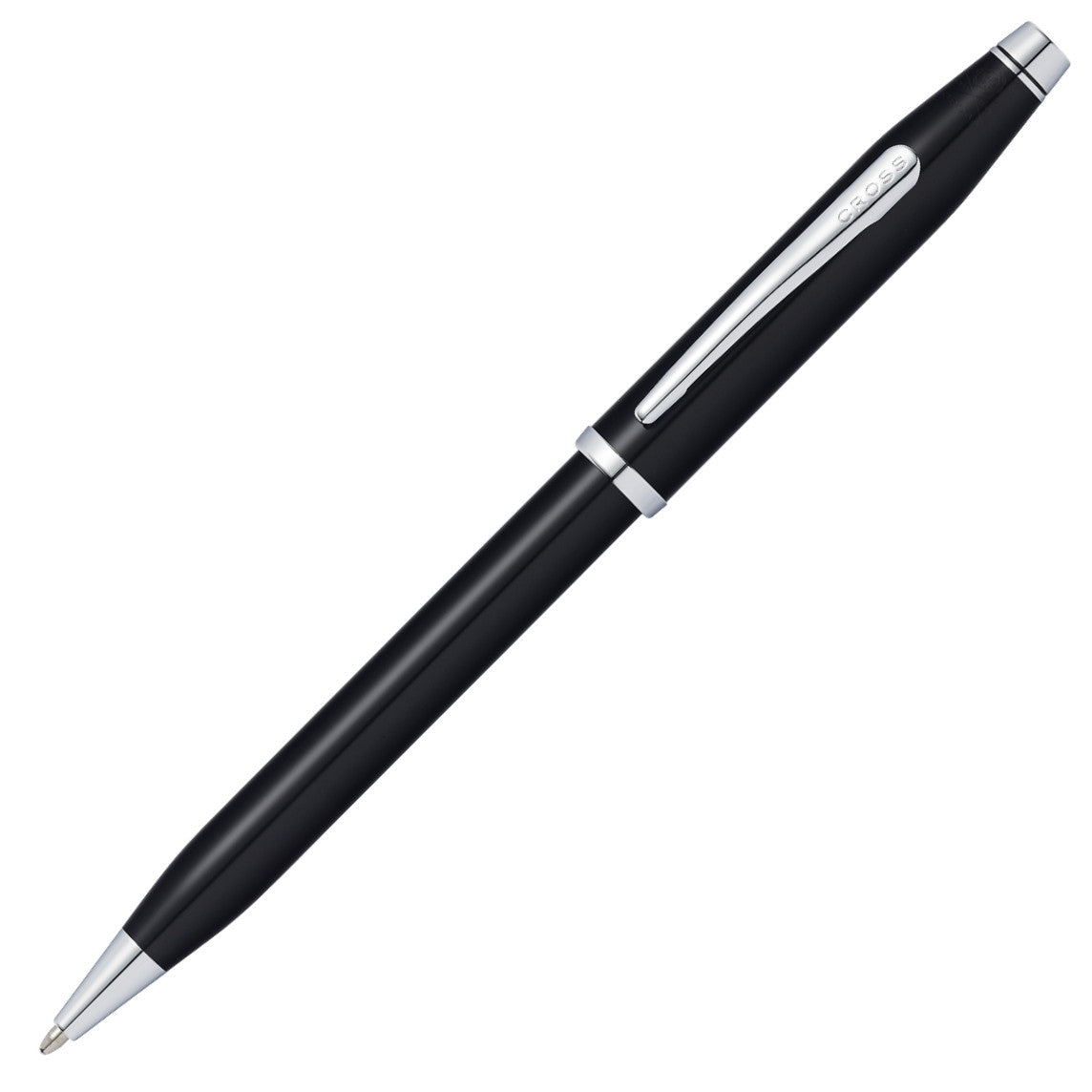 Cross Century® Ii Black Lacquer With Chrome Plated Appointments Ballpoint Pen - AT0082WG-157