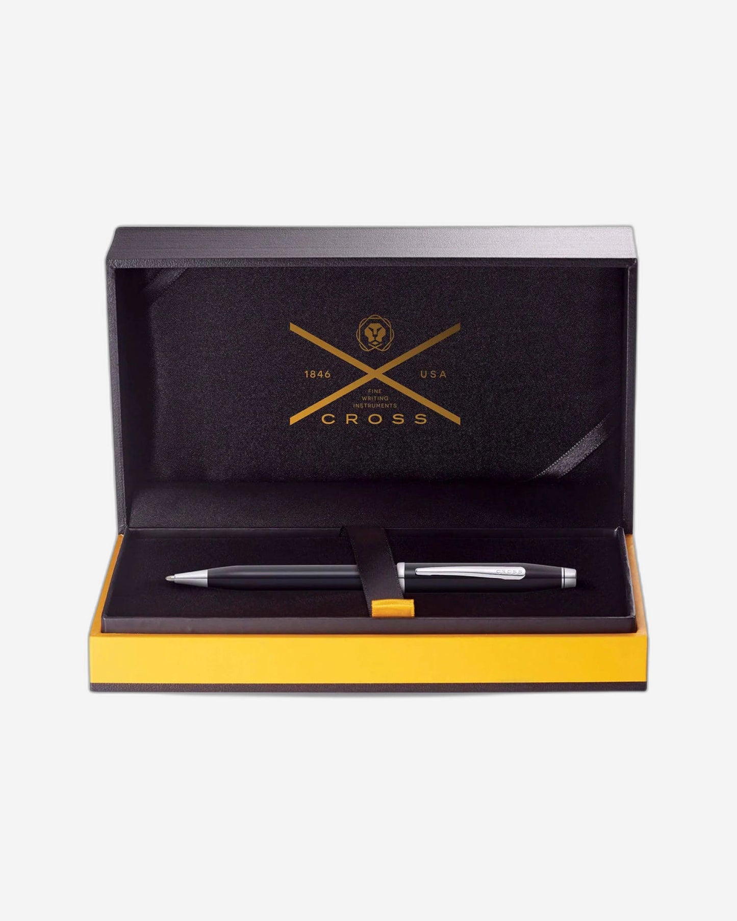 Cross Century® Ii Black Lacquer With Chrome Plated Appointments Ballpoint Pen - AT0082WG-157