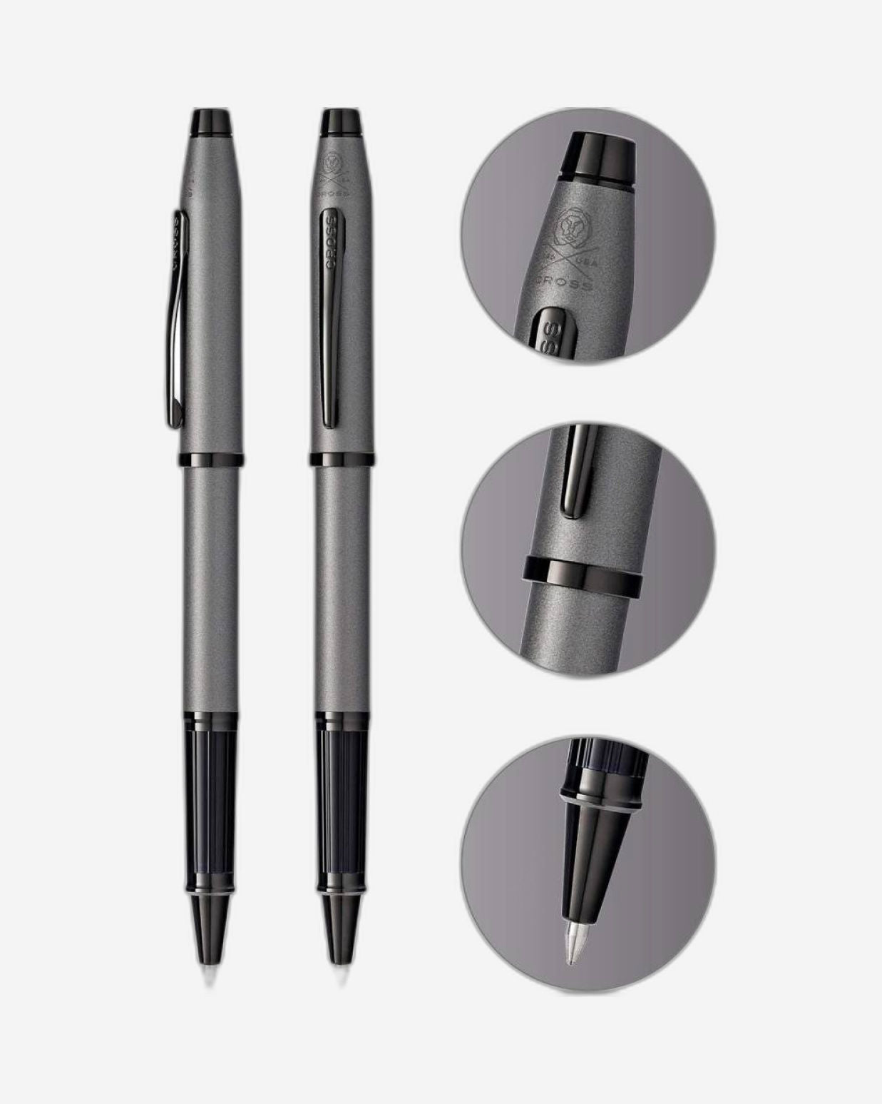 Cross Century® Ii Gunmetal Gray With Polished Black Pvd Appointments Rollerball Pen - AT0085-115