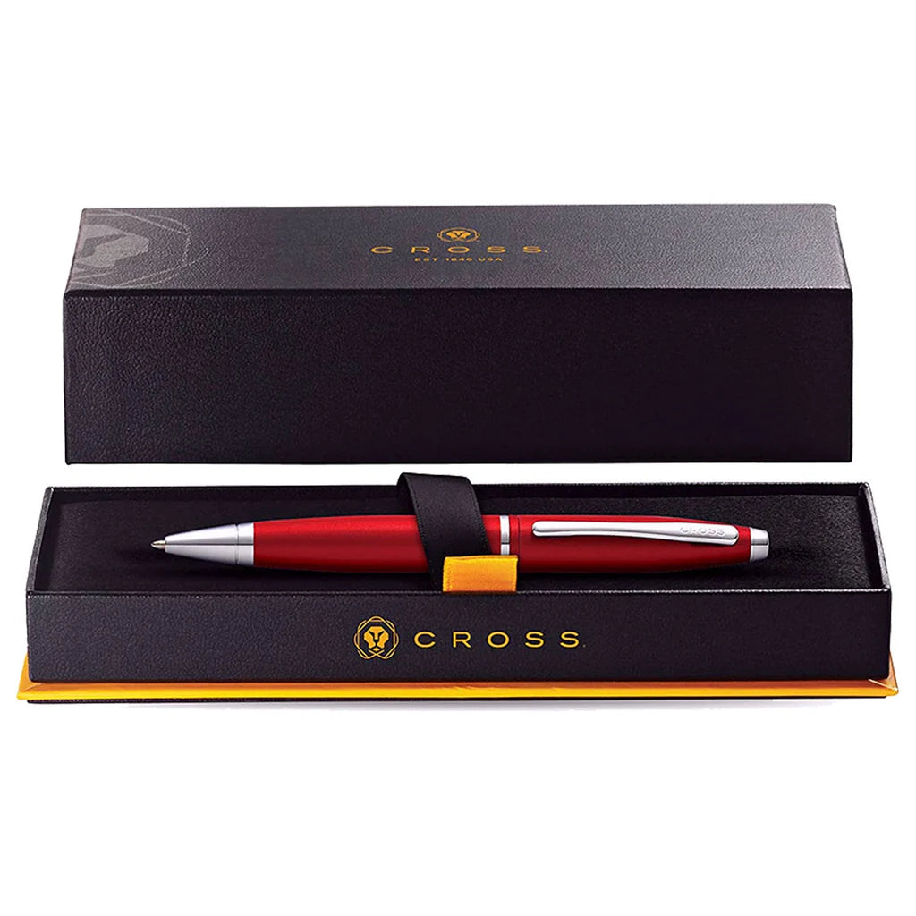 Cross Calais™ Matte Metallic Crimson With Polished Chrome Appointments Ballpoint Pen - AT0112-19