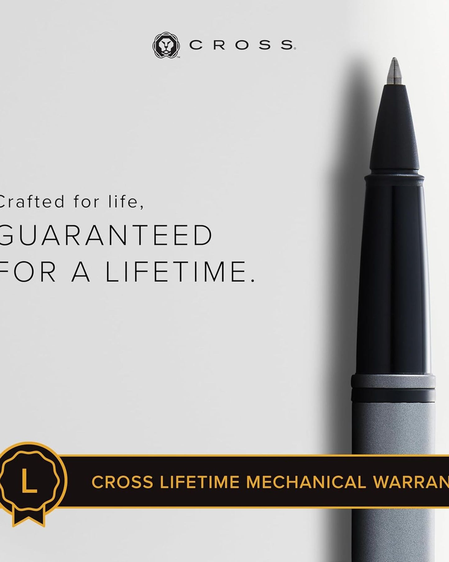 Cross Calais™ Matte Gray And Black Lacquer With Black Lacquer Appointments  Selectip® Rollerball Pen - AT0115-26