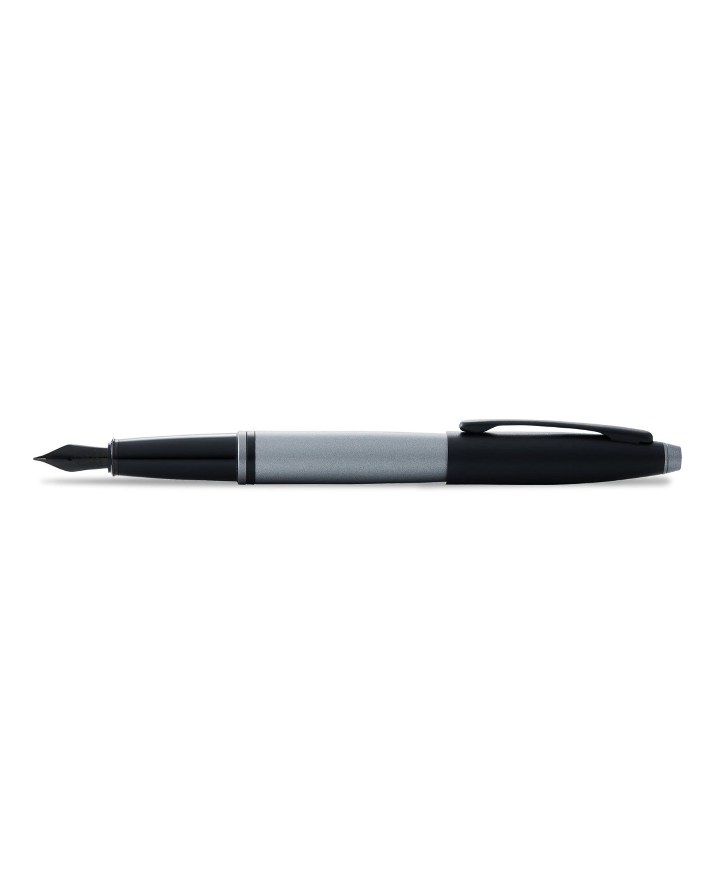 Cross Calais™ Matte Gray And Black Lacquer With Black Lacquer Appointments And Black Pvd Coated Stainless Steel Medium Nib Fountain Pen