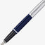 Cross Calais™ Chrome/Blue Lacquer Chrome Appointments Fountain Pen