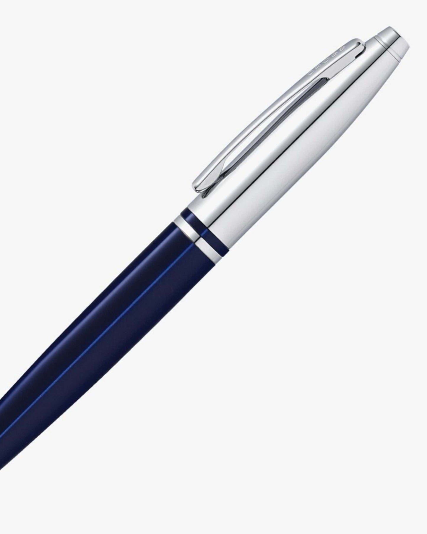 Cross Calais™ Chrome/Blue Lacquer Chrome Appointments Fountain Pen