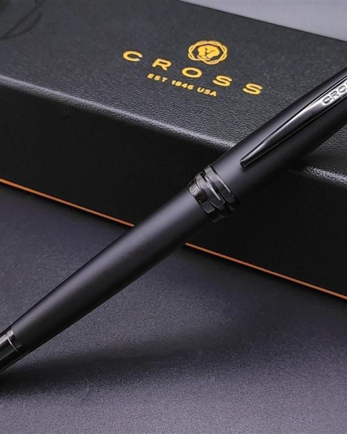 Cross Bailey™ Matte Black Lacquer With Polished Black Pvd Appointments Rollerball Pen -  AT0455-19