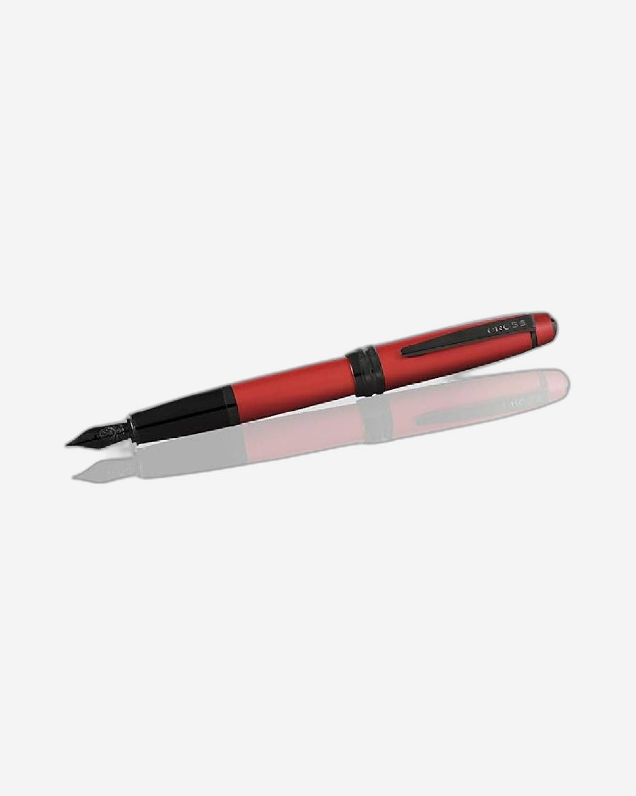 Cross Bailey Matte Red With Black Fountain Pen Medium Nib - AT0456-21MJ