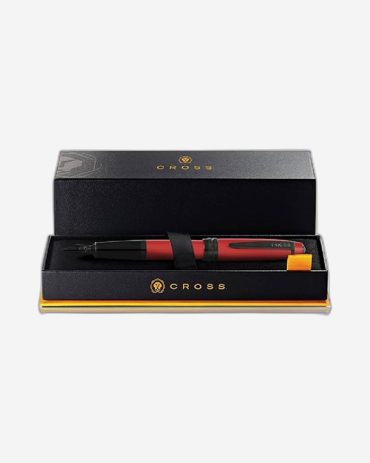 Cross Bailey Matte Red With Black Fountain Pen Medium Nib - AT0456-21MJ