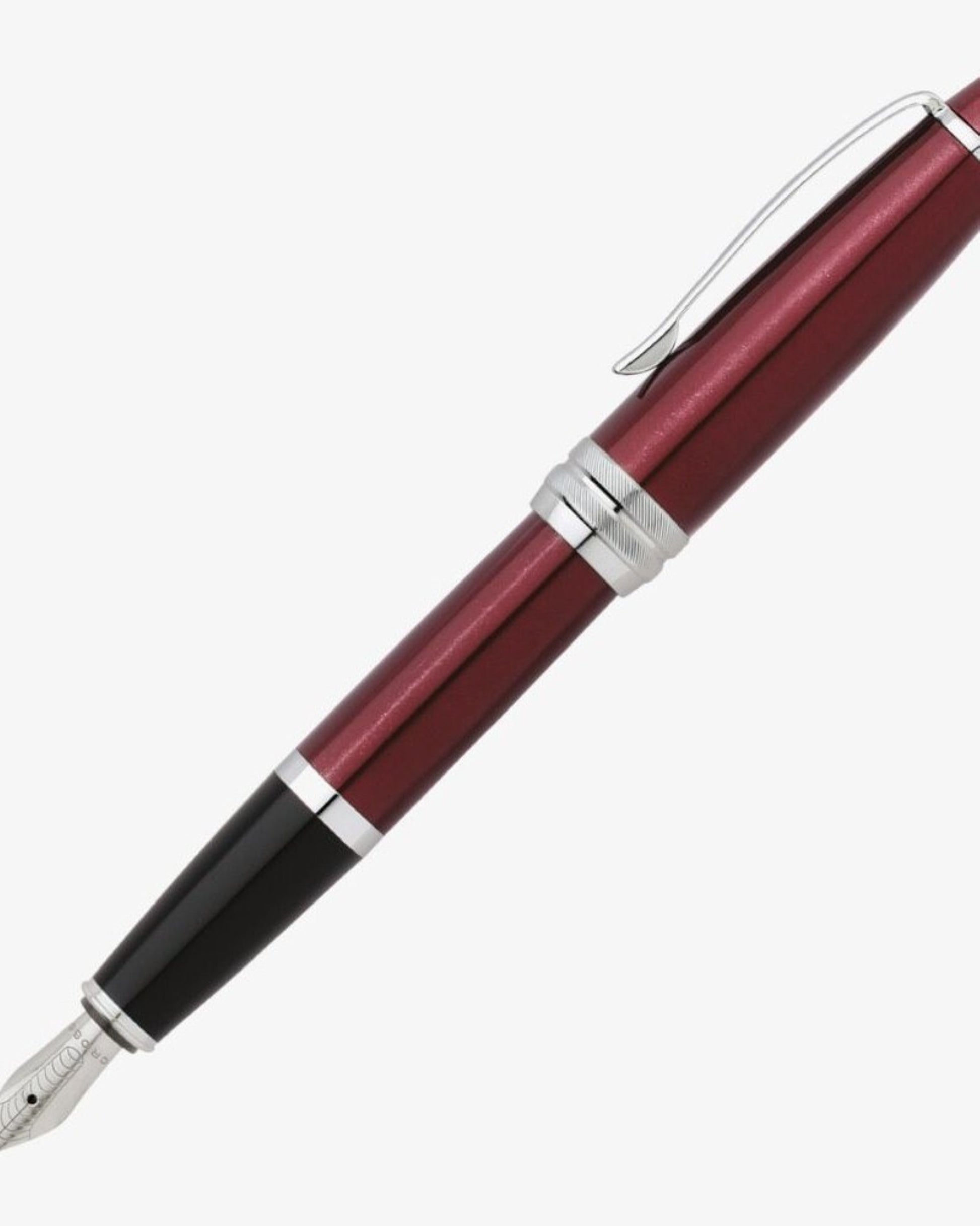 Cross Bailey Fountain Pen - Red Lacquer Chrome Trim AT0456-8MS