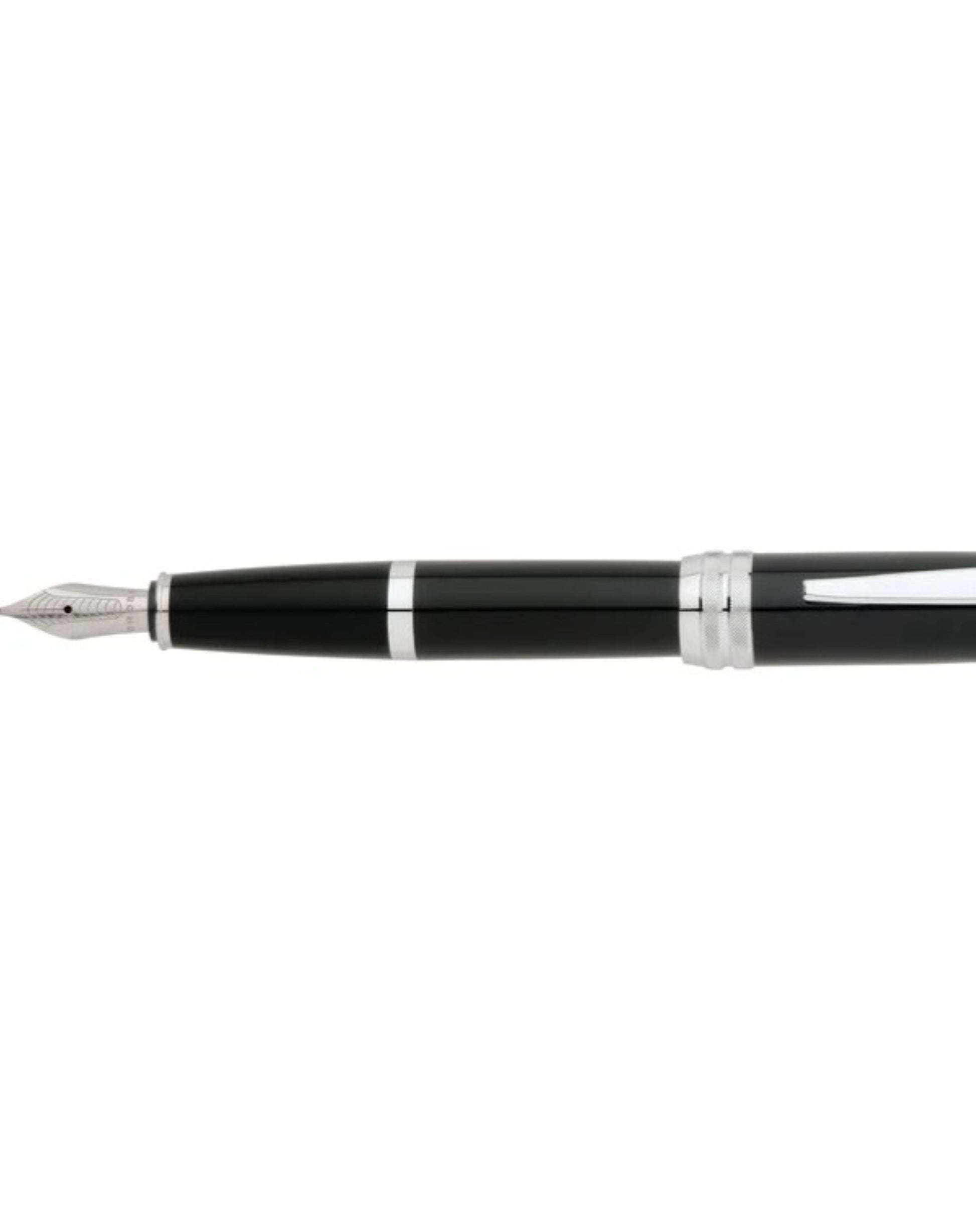 Cross Bailey™ Black Lacquer With Chrome Appointments Ballpoint And Medium Nib Fountain Pen Gift Set