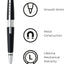 Cross Edge Jet Black Gel Rollerball Pen